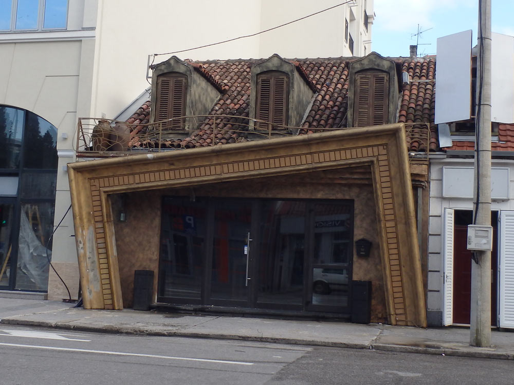 Picture frame building in Podgorica