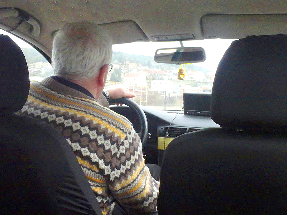 Taxi driver in Ulcinj, Montenegro