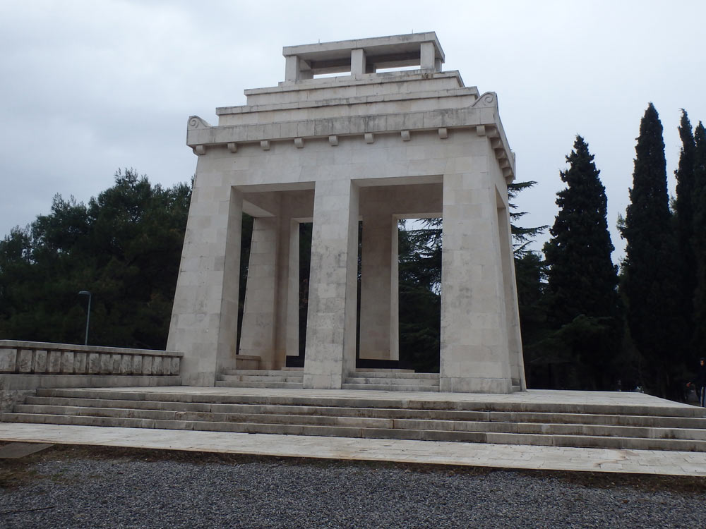World War II monument in a Podgorica park