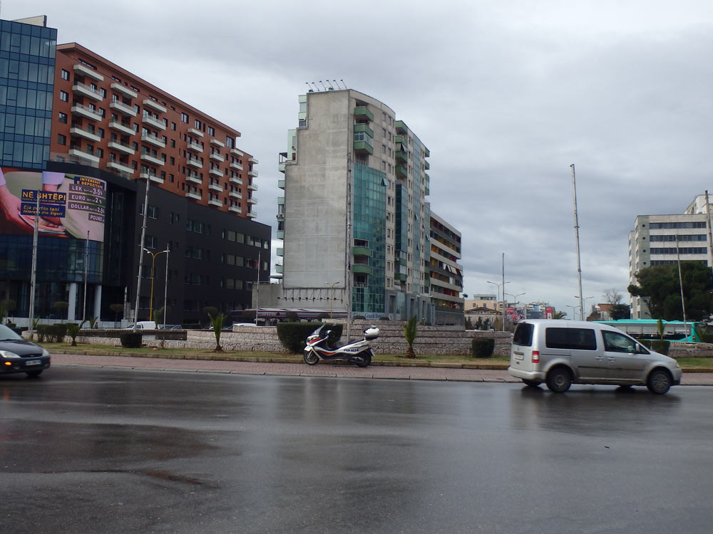 Zogu i zi roundabout in Tirana