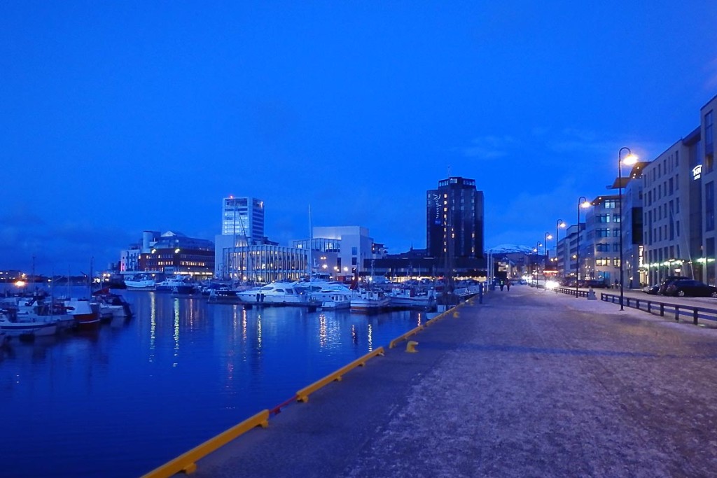 Real colors of Bodø at dusk — wow.