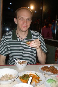 A riverside restaurant in Chongqing.