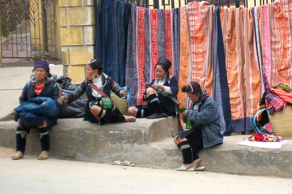 Women from a local hill tribe taking a break.