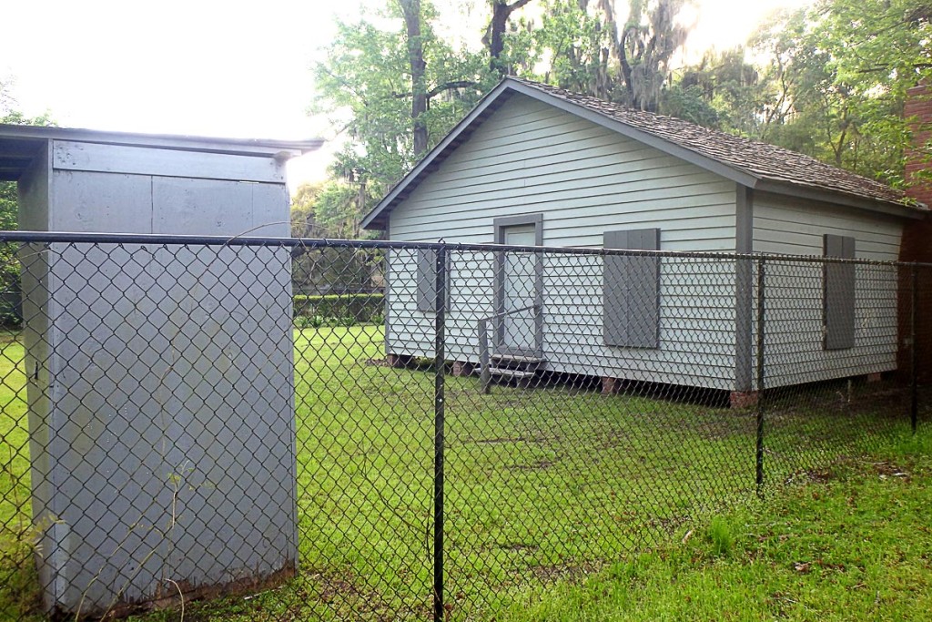 The rear of Ray Charles' childhood home.