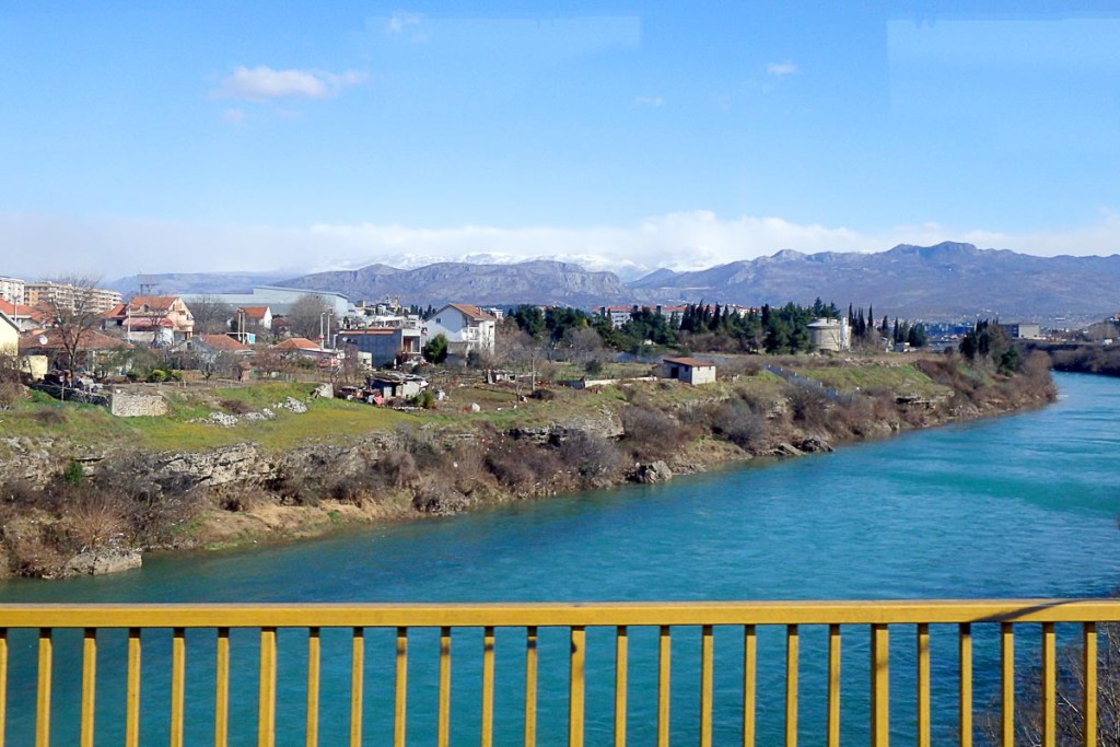 View from the bus just outside Podgorica.
