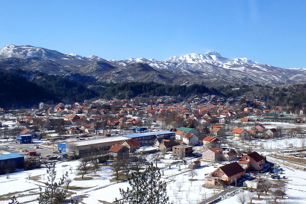 Some snowy scenery in rural Montenegro.