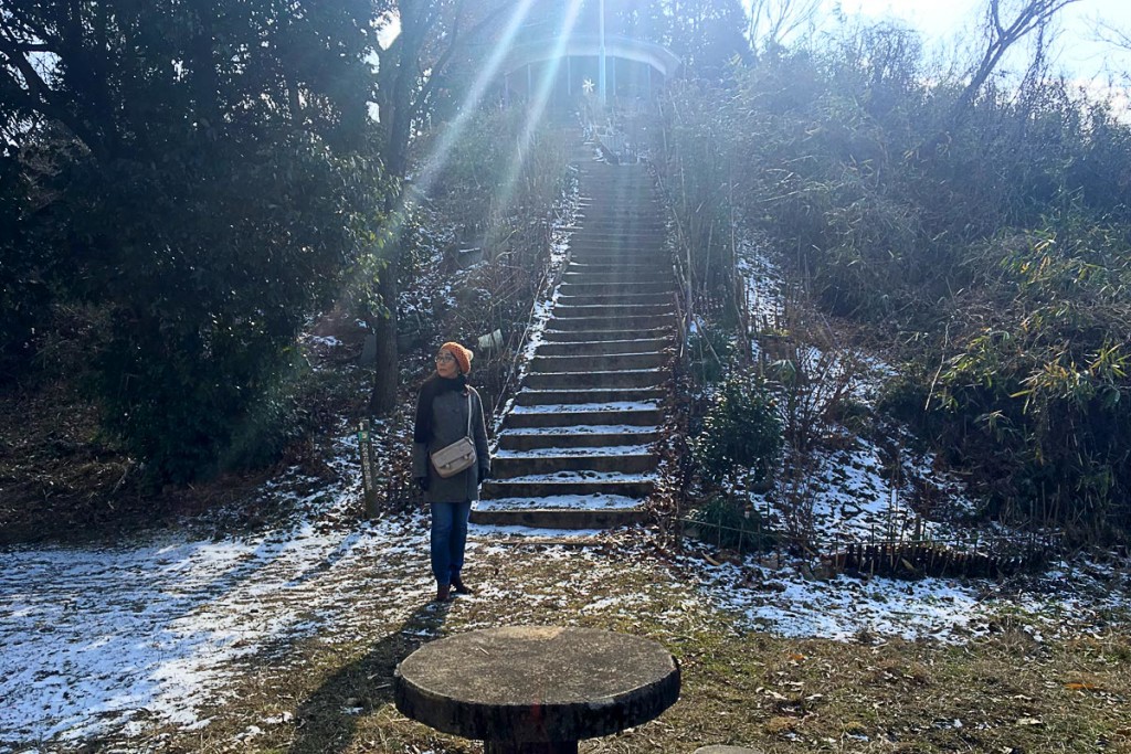 masayo-below-gazebo-steps-takayasuyama