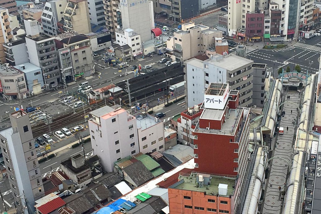 ebisucho-station-shinsekai-from-top-tsutenkaku-osaka