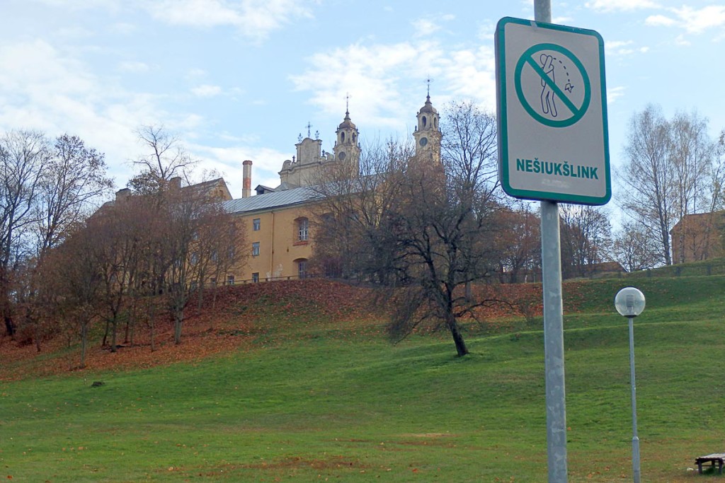 On the edge of Old Town Vilnius.