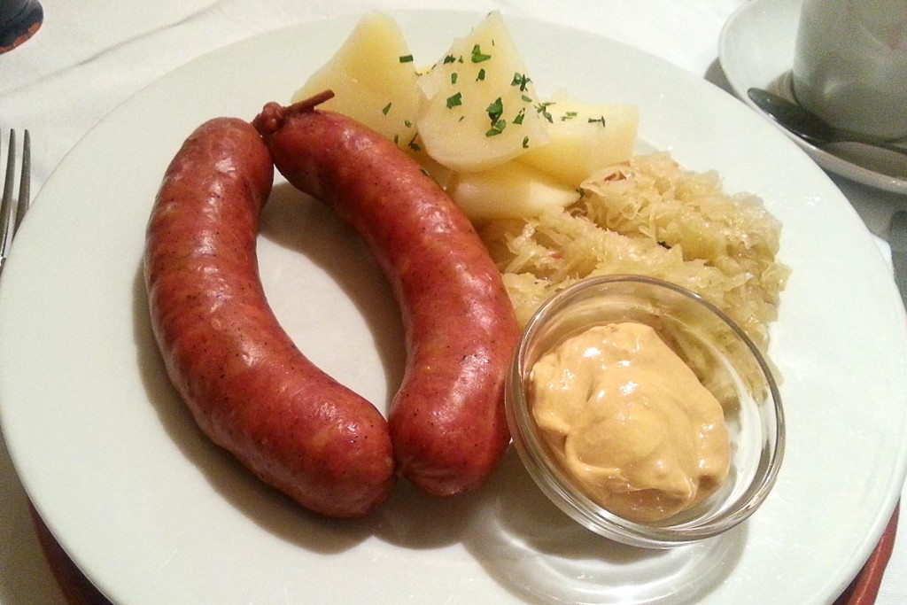 sausage-potatoes-sauerkraut-bled-slovenia