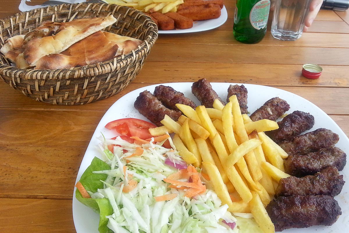 cevapcici-fries-bread-ulcinj-montenegro-restaurant