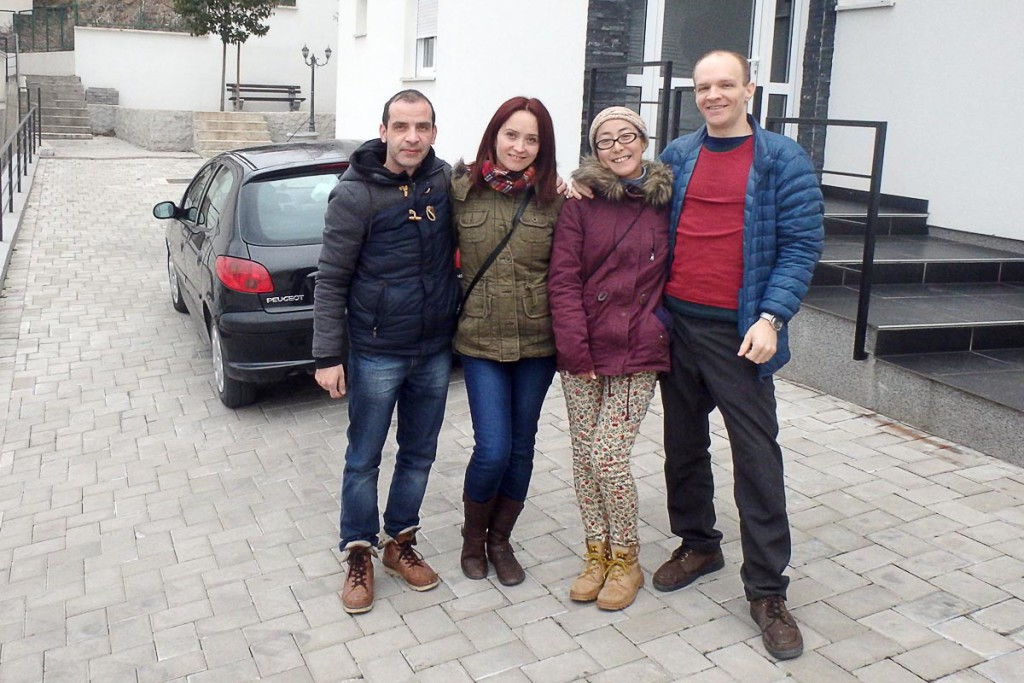 Us with the owners of Guest House Little Rock in Mostar.