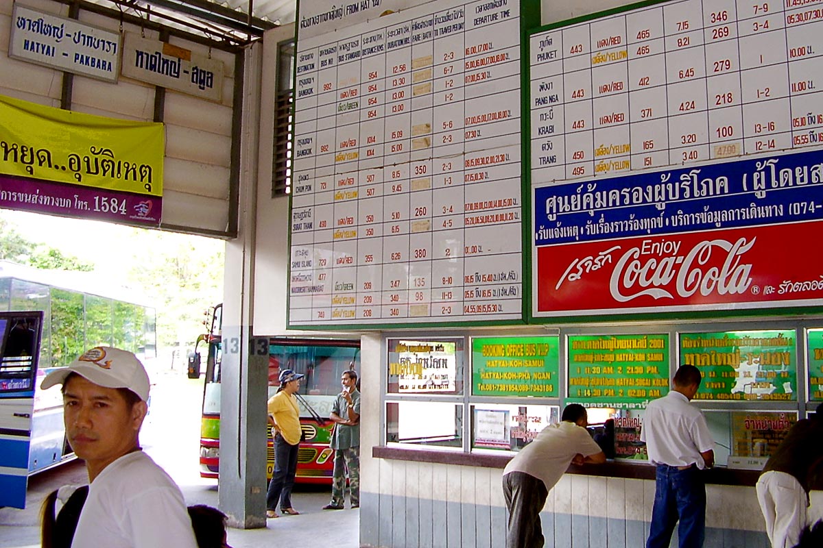 Hat Yai bus station.