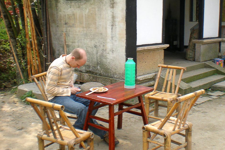 Insulin shot for noodles in Shaoxing.