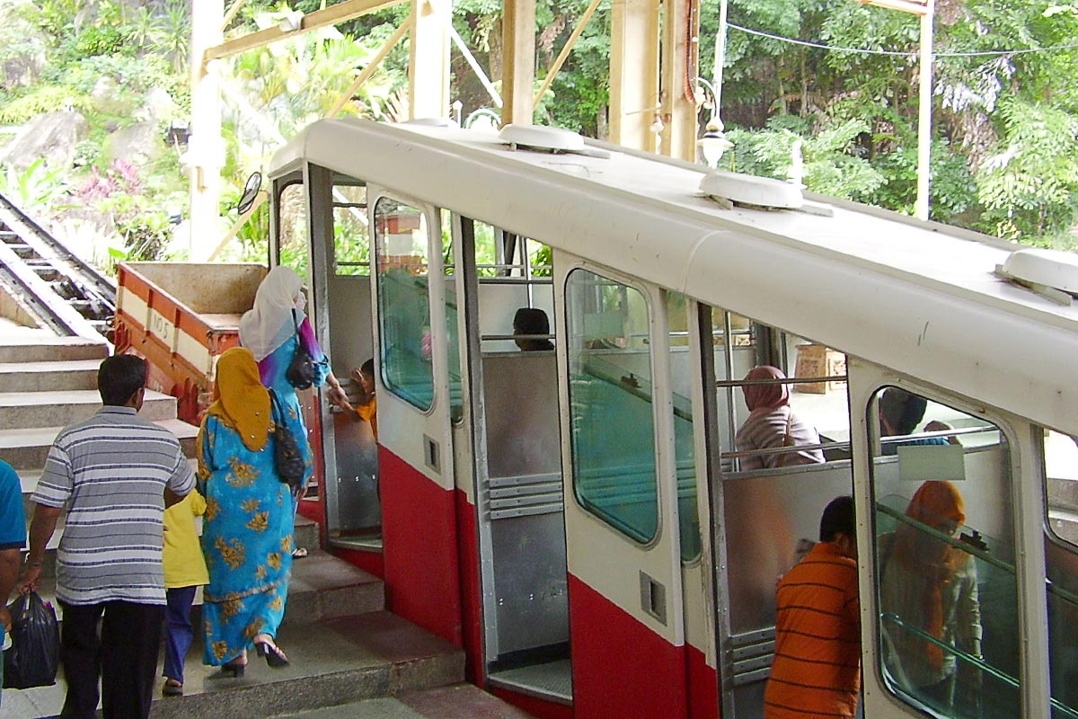 people-getting-on-funicular-penang-hill-malaysia