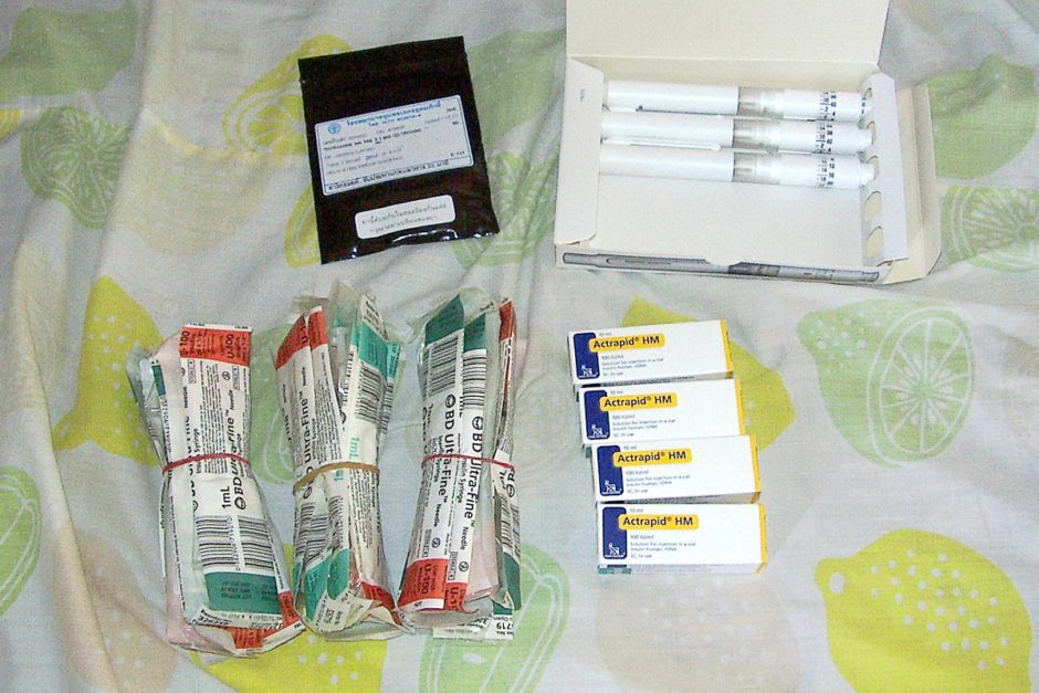 Supplies from the hospital in Chumphon, Thailand.