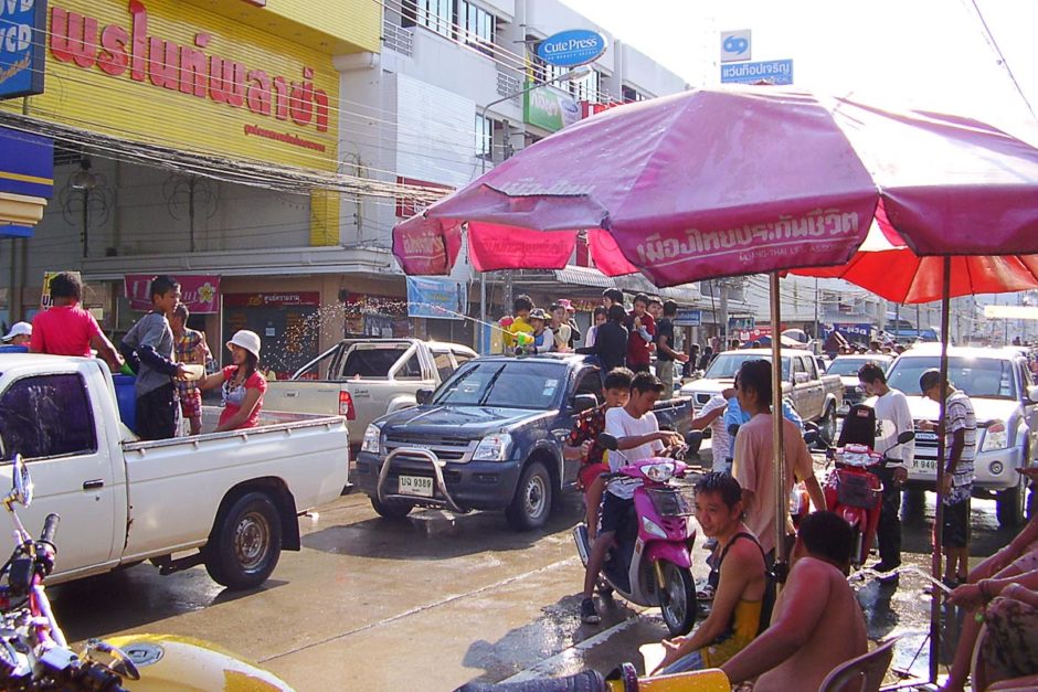 Songkran 2008 in Chumphon, Thailand.