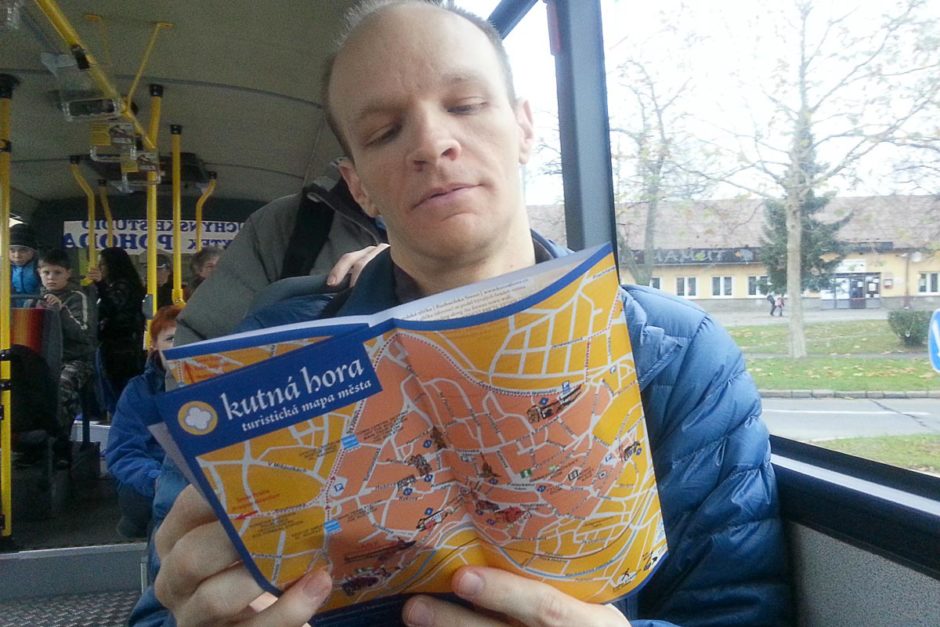 jeremy-reading-kutna-hora-map-on-bus