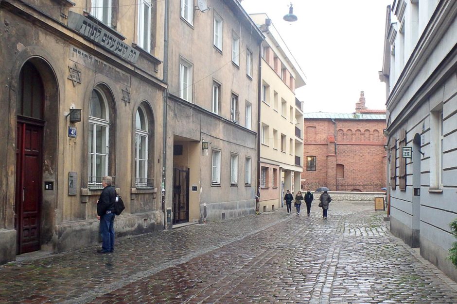 In the Old Jewish Quarter of Kraków.