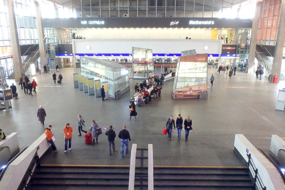 Lovely Warsaw Centralna station interior.