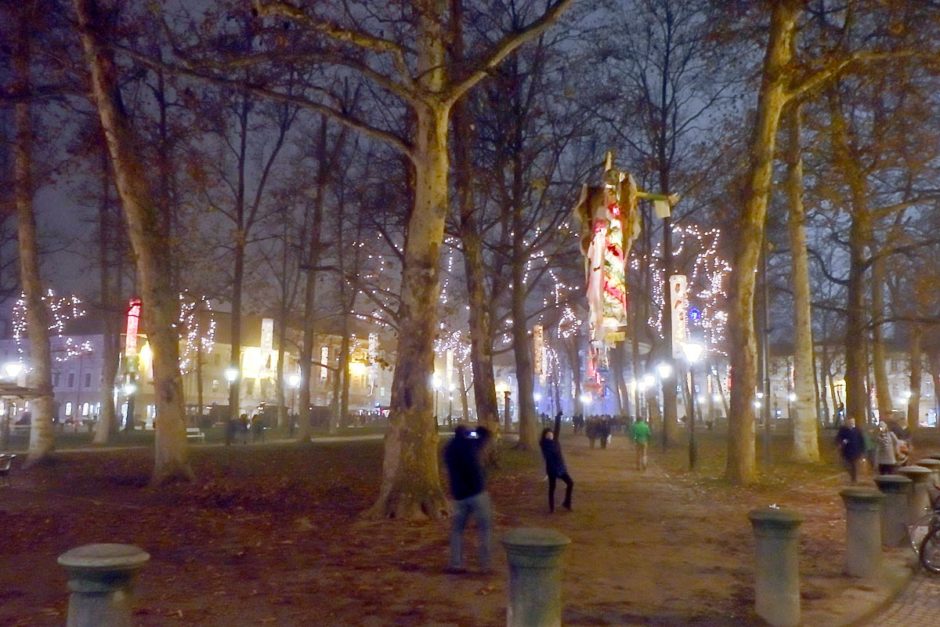 bare-trees-christmas-lights-night-ljubljana