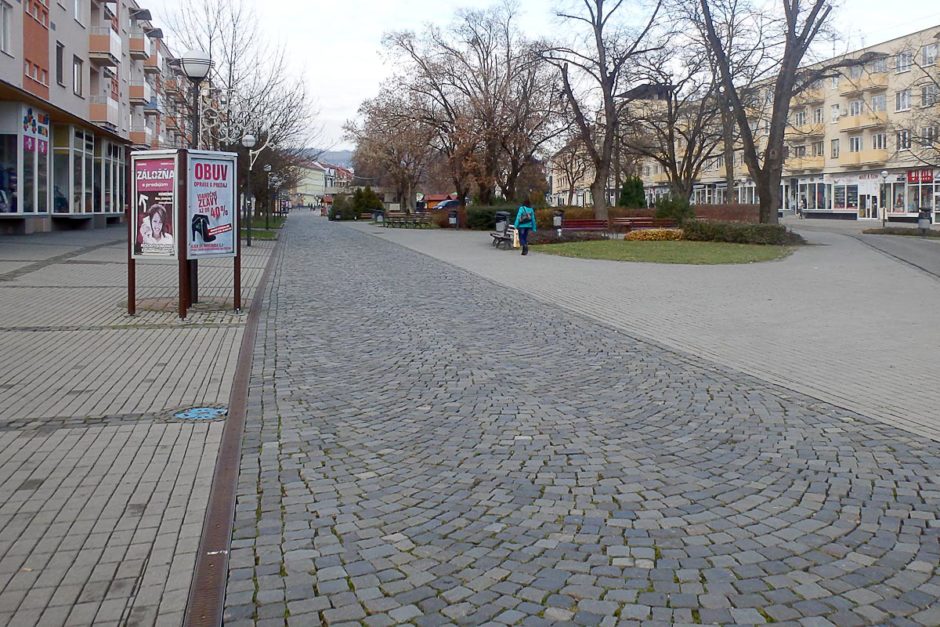 Shopping plaza in Humenné.