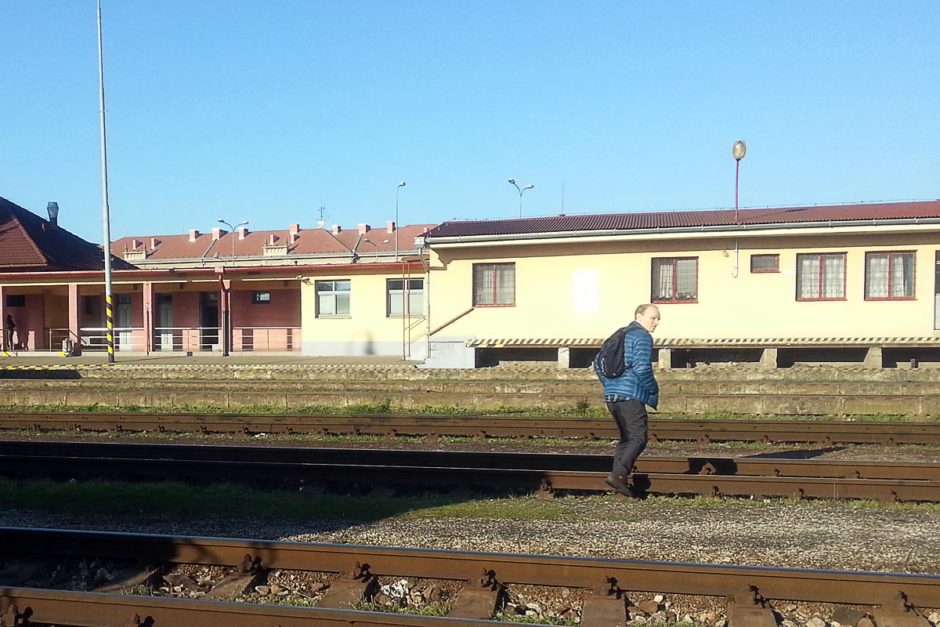 jeremy-walking-across-train-tracks-humenne-slovakia