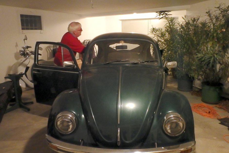 The Villa Astoria owner's other hobby: restoring this VW Beetle.
