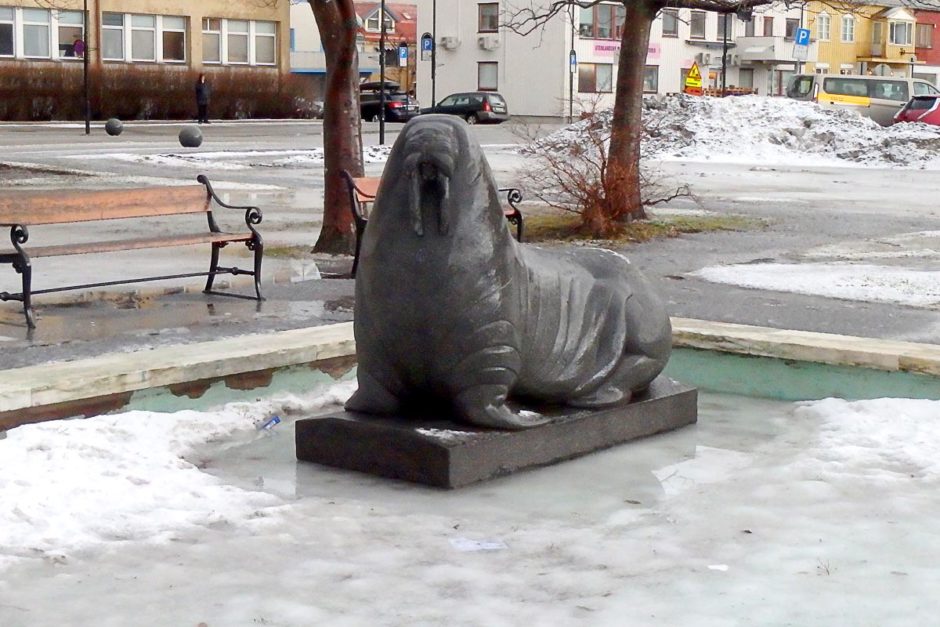 Chilly stroll around the town of Bodø, Norway in winter