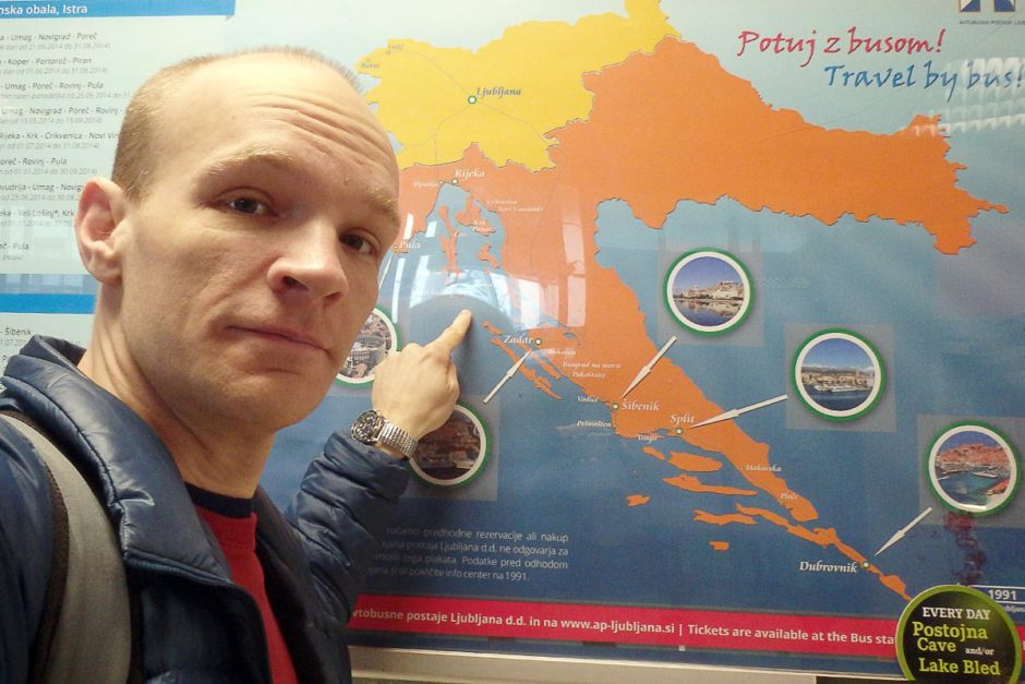Big bus out of the Schengen Area to Zagreb, Croatia